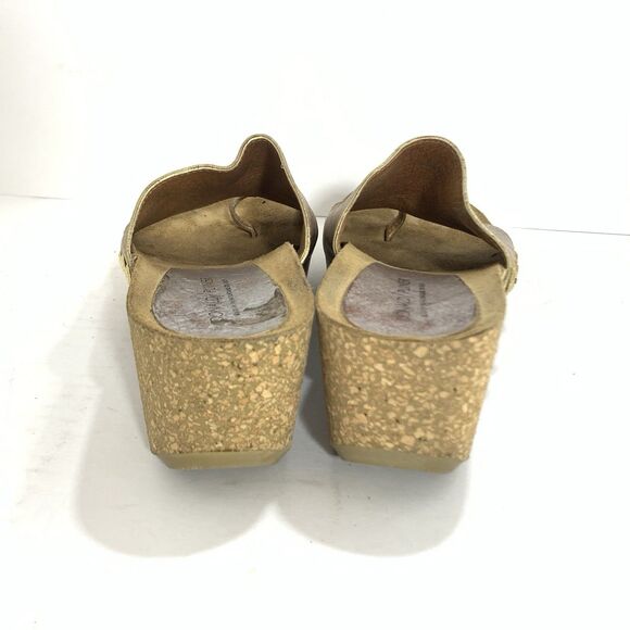 Donald J Pliner Metallic Leather Ginie Platform Slides Sandals Size 9.5 B Women - Picture 9 of 14